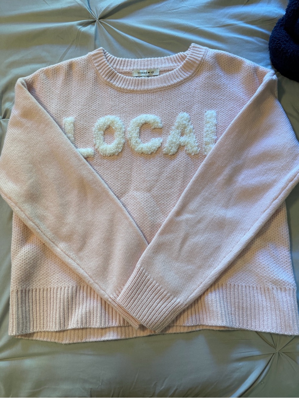 Pink 'LOCAL' Cozy Knit Sweater - Light Pink